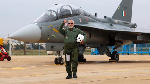 PM Modi Fly in Tejas Fighter