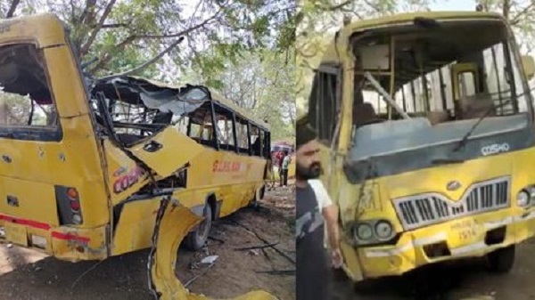 School Bus Accident in Haryana: હરિયાણામાં સ્કુલ બસ પલટી જતા 8 બાળકોના મોત, ડ્રાઇવર હતો નશામાં 1 School Bus Accident in Haryana
