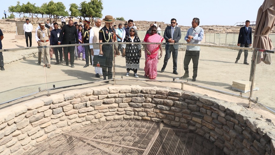 President visited Dholavira