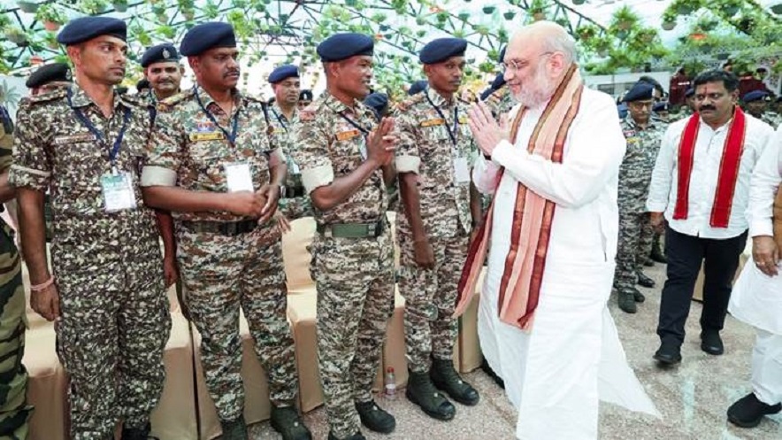 amit shah with force