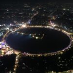 kankaria lake drone view